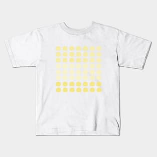 Yellow Gold Watercolor Cute Happy Polka Dots Art Kids T-Shirt